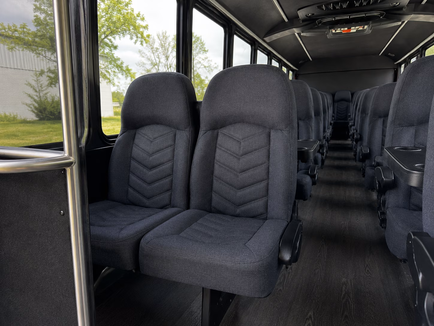 charter buses for old bridge wedding ceremonies at waterfront and garden venues