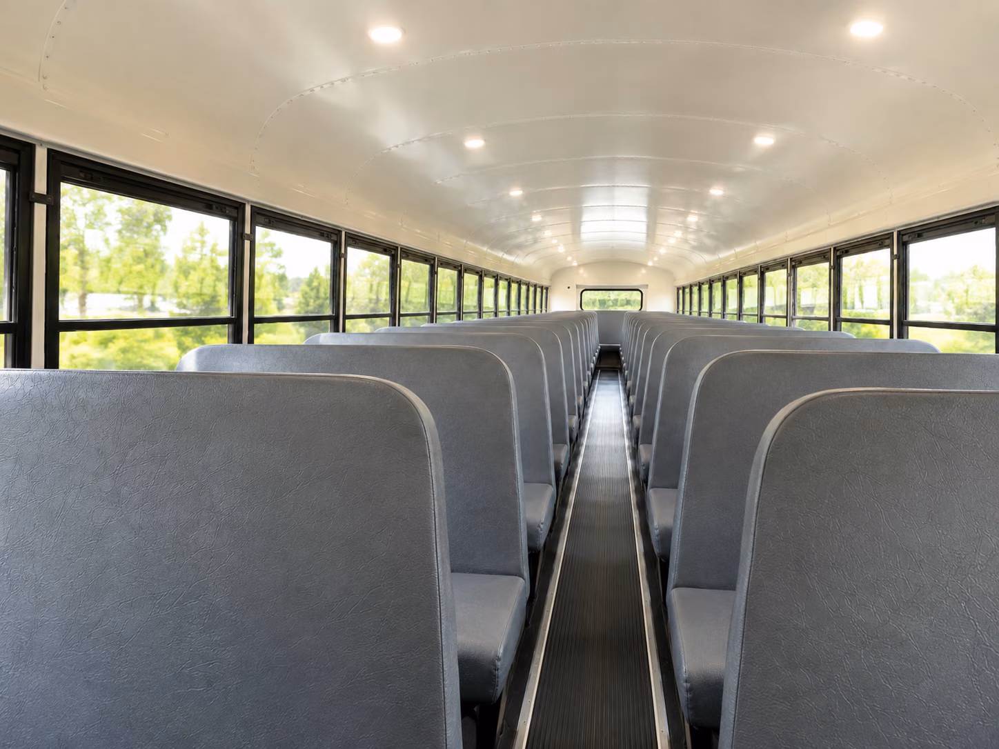 old bridge school bus inside