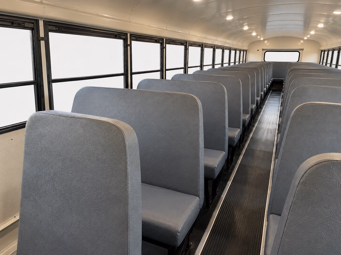 old bridge school bus interior