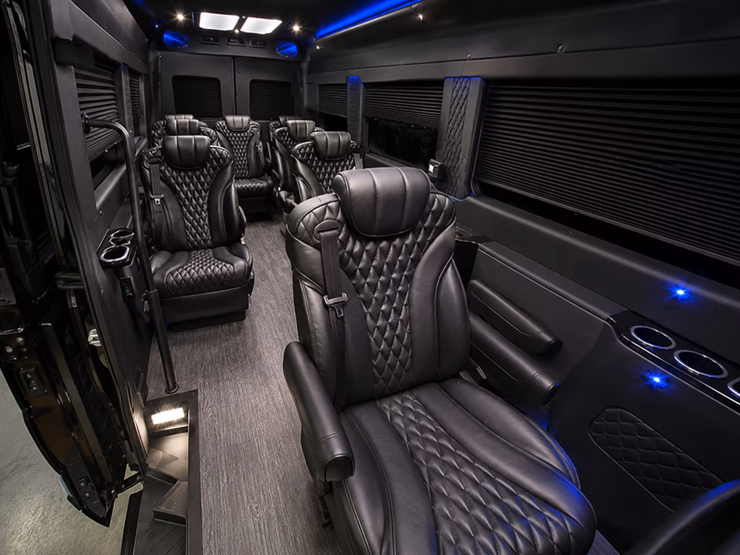 old bridge sprinter van with driver interior