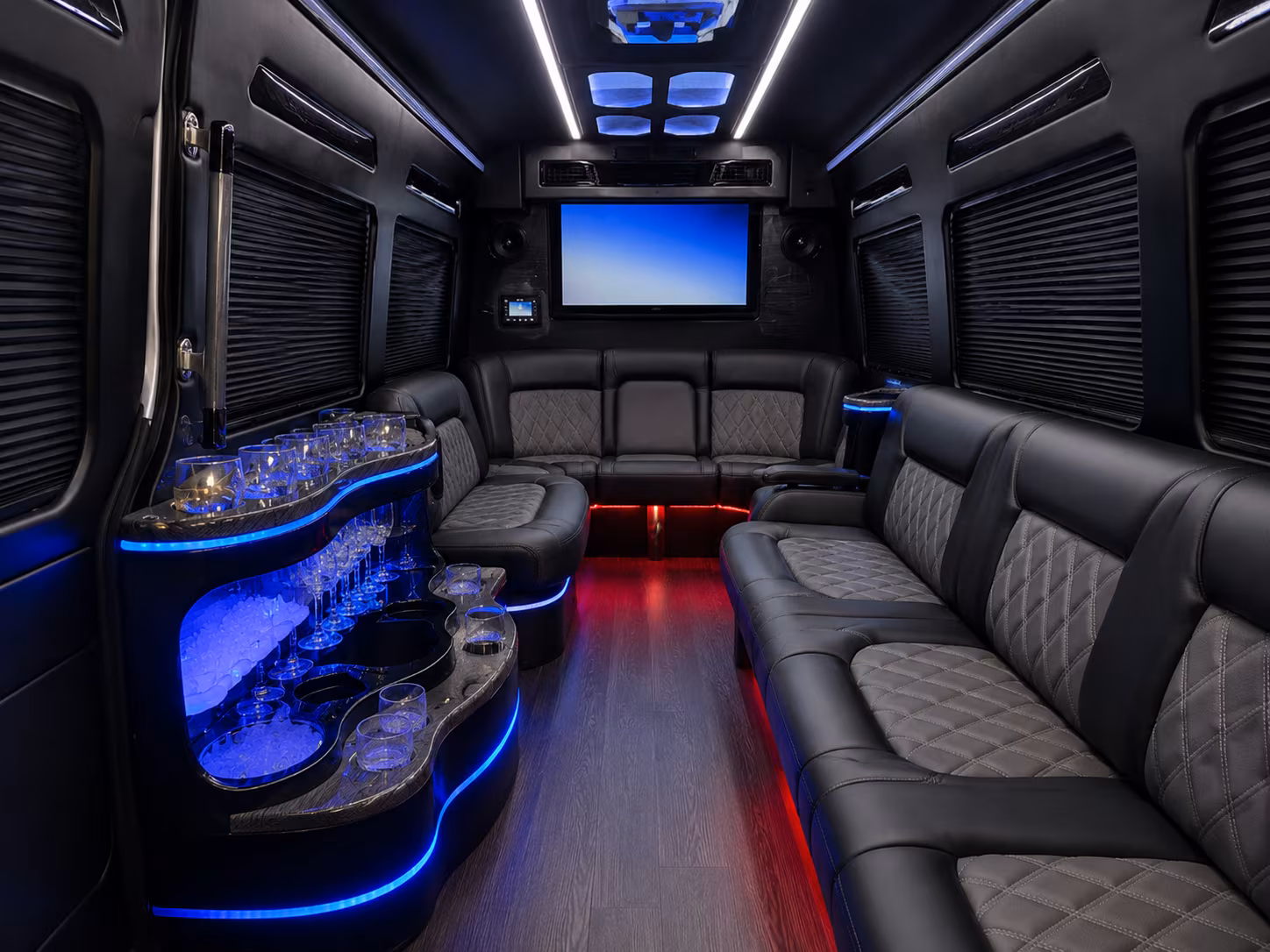 sprinter vans and minibuses for old bridge bridal party transportation